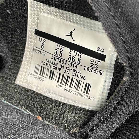 Nike Air Jordan 1 Low Lifted Platform Sneakers Womens 6 Black Premium Leather - Picture 9 of 12